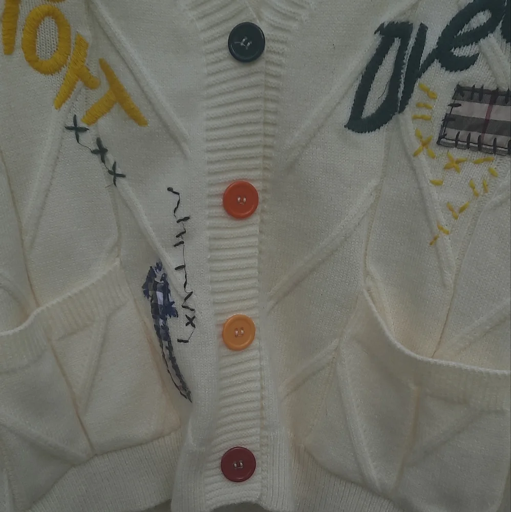 🌟3/50 Woman's Embroidery Loose Sweater Coat - Picture 6 of 8